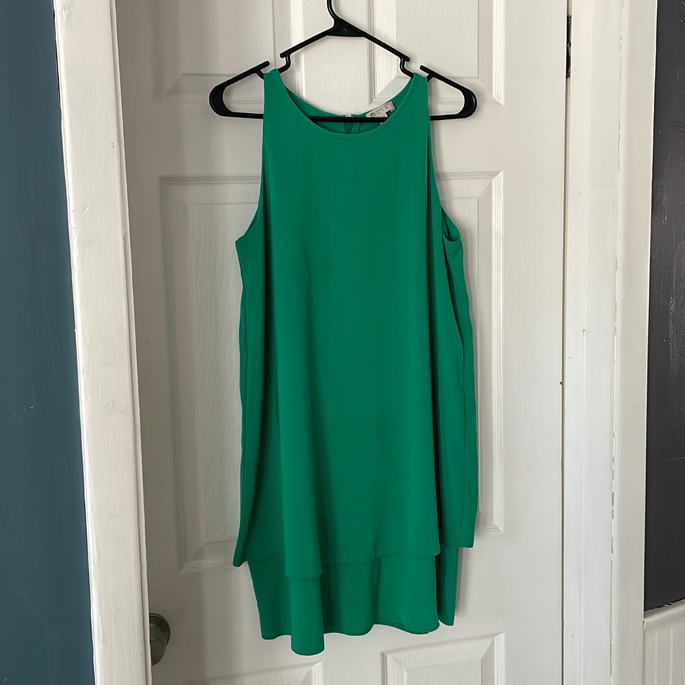 Kelly green frock dress
